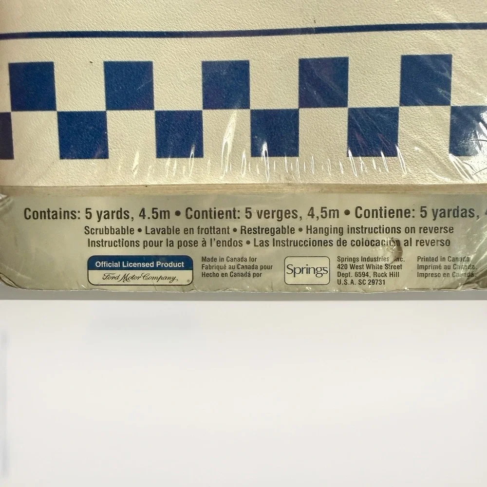 Vintage Ford Logo Wallpaper Border 5 Yards Official Licensed Springs New Sealed